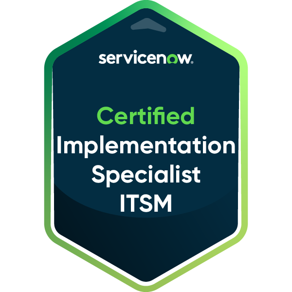 Certified Implementation Specialist - ITSM